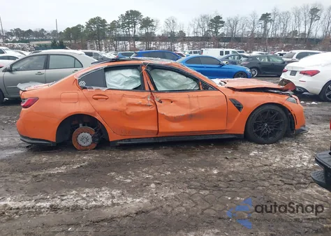 2024 BMW M3 Competition xDrive z USA, uszkodzony, nr VIN WBS43AY0XRFS04472